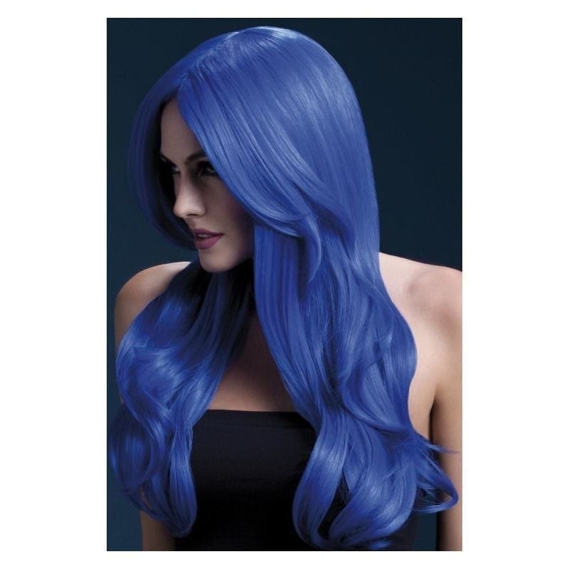 Fever Khloe Wig Adult Neon Blue Fever Khloe Wig Adult Neon Blue
