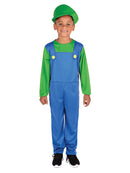Costumes Australia Plumber Boy Childrens Luigi Costume_1