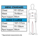 Costumes Australia Size Chart The Batman Costume Mens Printed Muscle Batsuit DC Comics