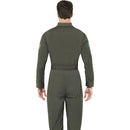 Costumes Australia Top Gun Deluxe Male Costume Adult Green Jumpsuit Sunglasses Dog Tags_2