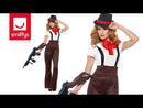 Costumes Australia Size Chart 20s Glam Gangster Costume Adult Brown Red