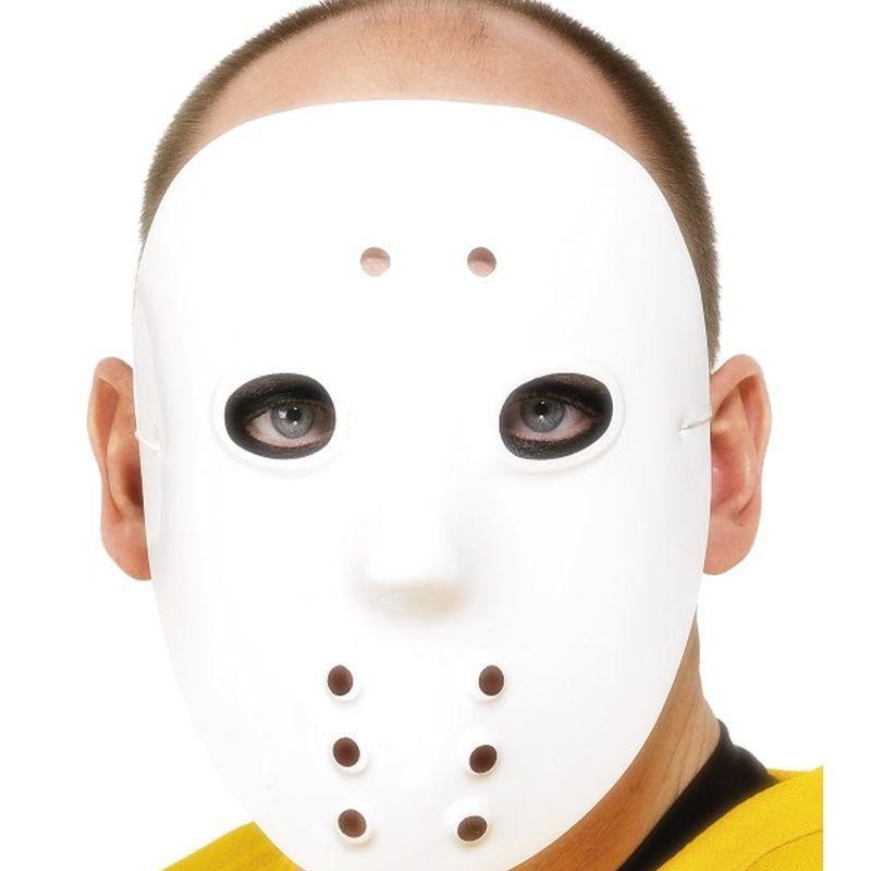 Hockey Mask Adult White Unisex -1