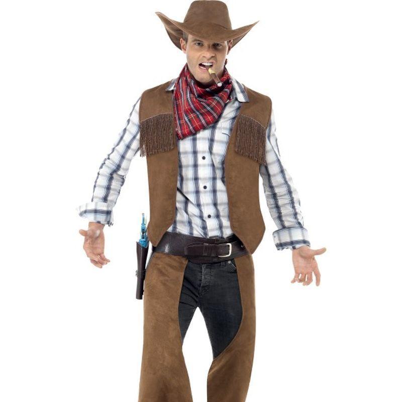 Fringe Cowboy Costume - Medium Mens Brown