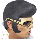 Elvis Headpiece - One Size Mens Black/Gold