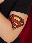 Supergirl Glitter Tattoo Womens Red -2