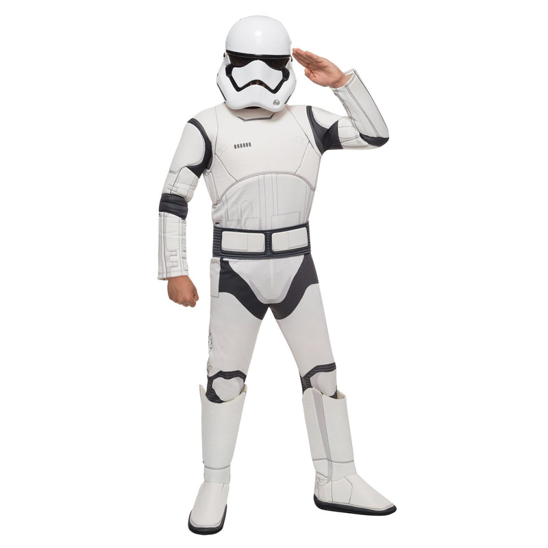 Stormtrooper Deluxe Costume Child Boys White -1