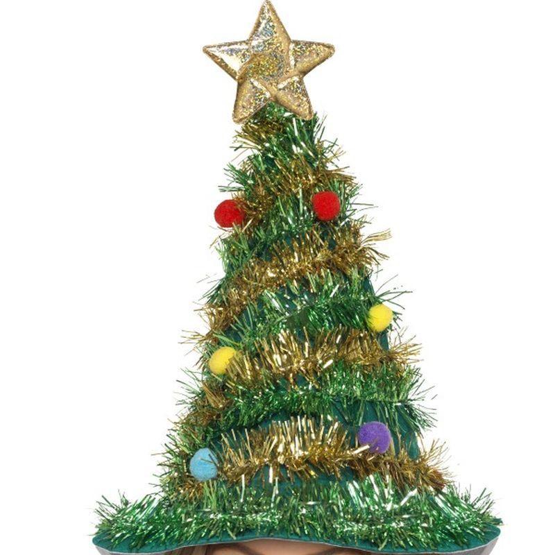 Christmas Tree Hat Adult Green Unisex -1