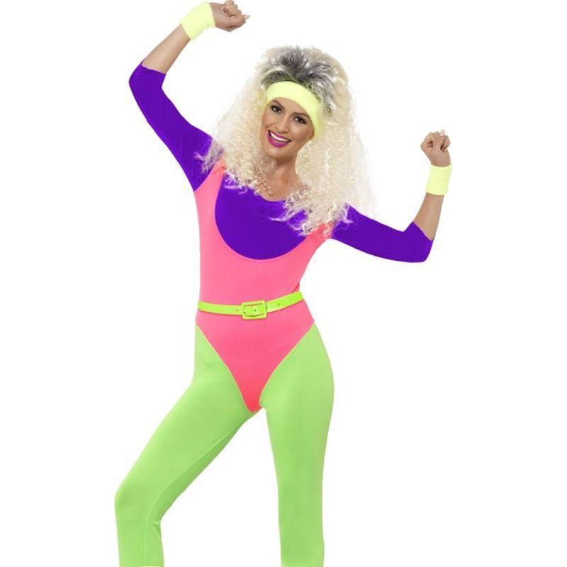 80 's Work Out Costume, With Jumpsuit - UK Dress 8-10