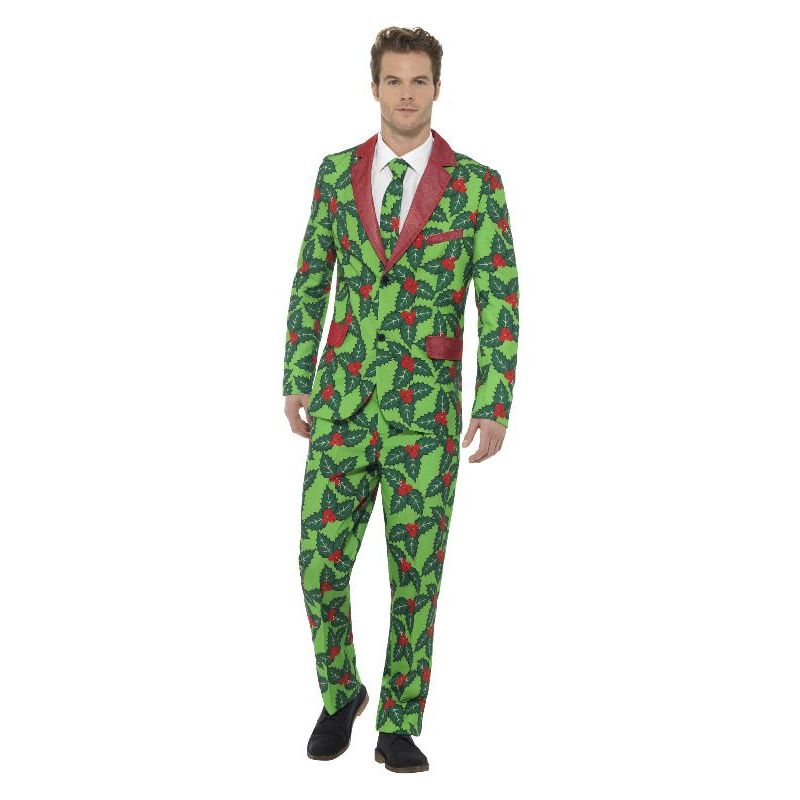 Holly Berry Suit Adult Red Green Mens