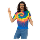 1960s Tie Dye T Shirt Adult Multi Mens -1
