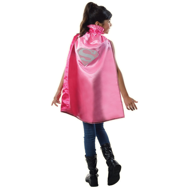 Supergirl Dc Pink Cape Child Girls -1