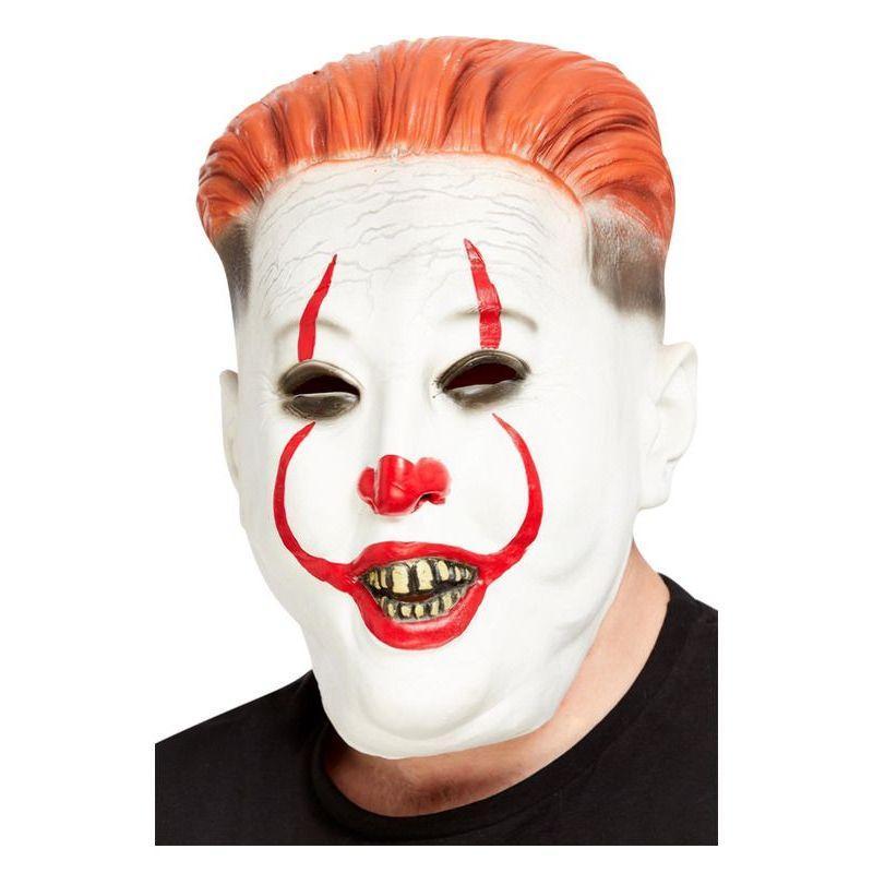 Clown Dictator Latex Mask Unisex White