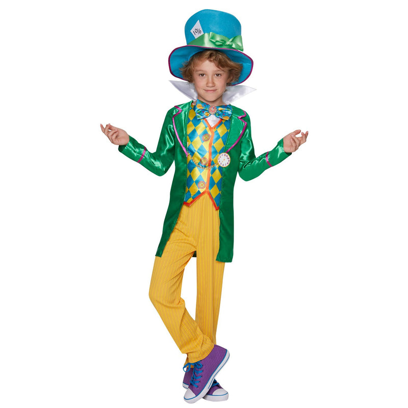 Mad Hatter Boys Deluxe Costume Large Polybag Tween -1