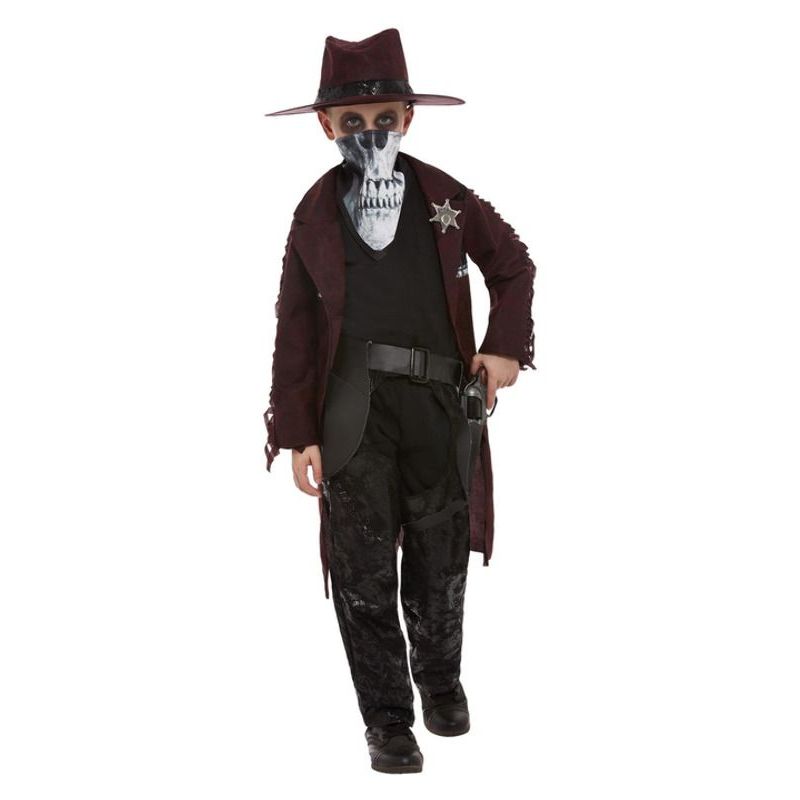 Deluxe Dark Spirit Western Cowboy Costume Boys