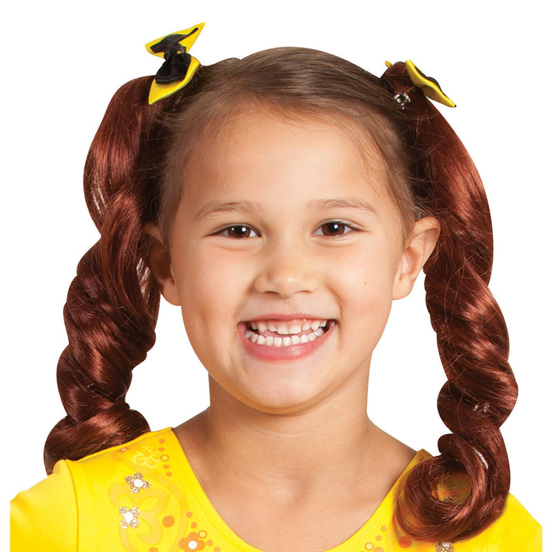 Emma Wiggle Pigtails With Bows Girls Yellow