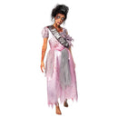 Zombie Prom Queen Costume Womens Pink