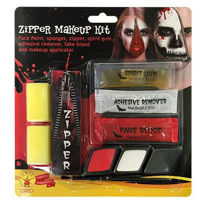 Zipper Make Up Kit Unisex Red -1