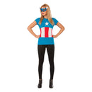 American Dream Tshirt Womens Blue -1