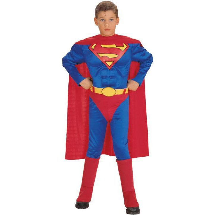 Superman Muscle Chest Child Boys Red -1