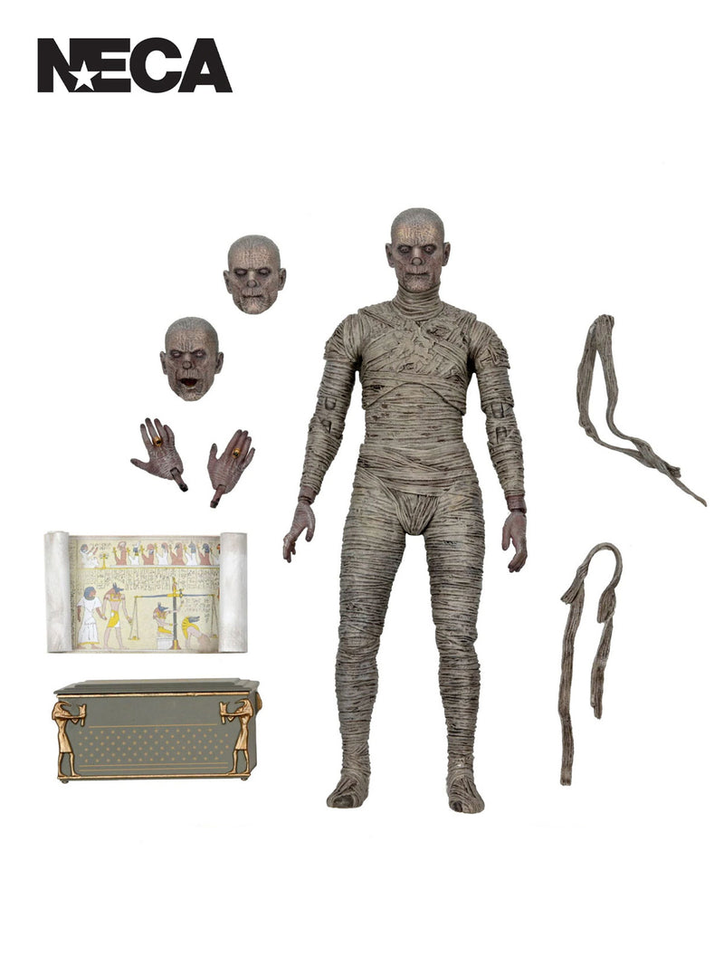 Mummy Ultimate Universal Monsters 7 Figure (black & White)"
