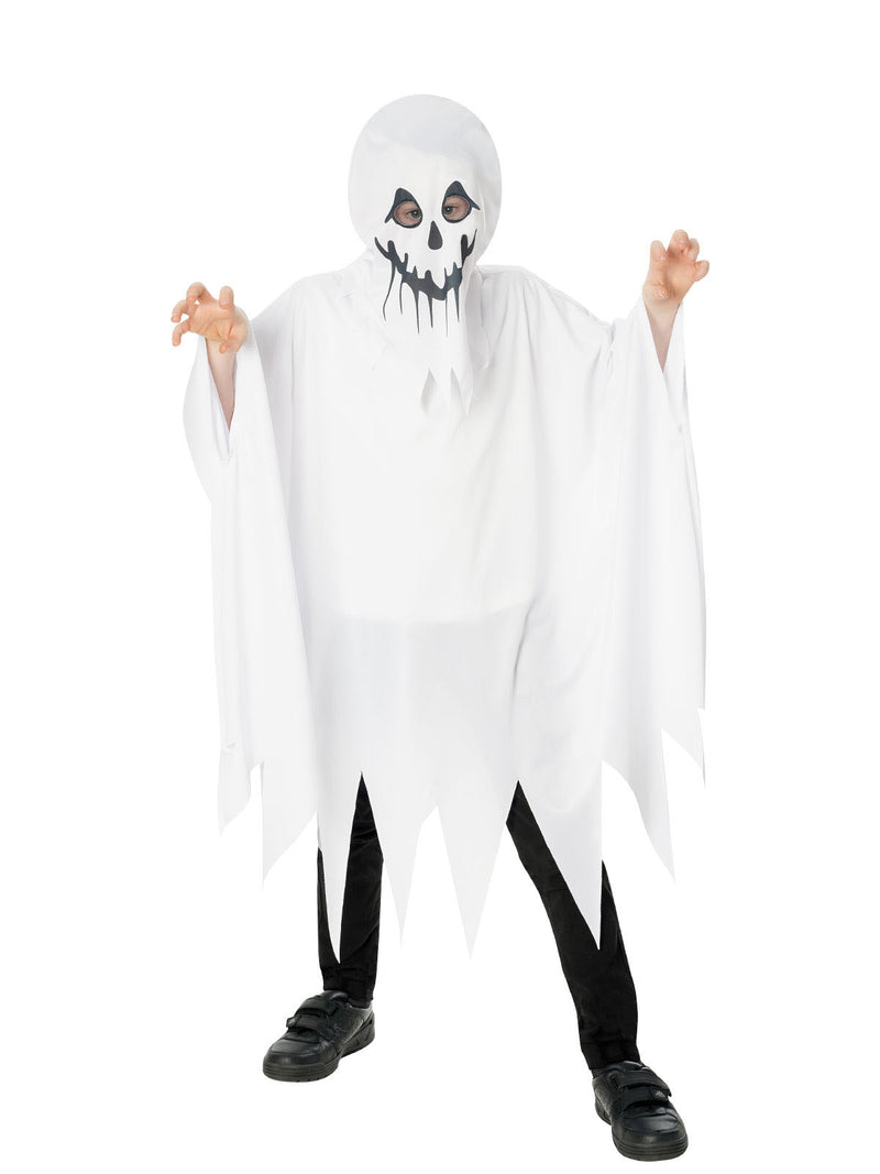 Child Ghost Costume Poncho