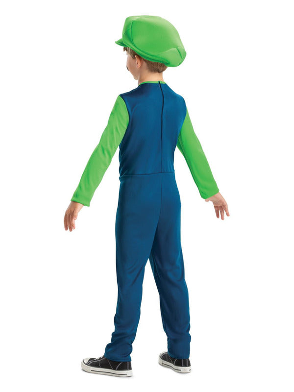 Nintendo Super Mario Brothers Luigi Costume Child