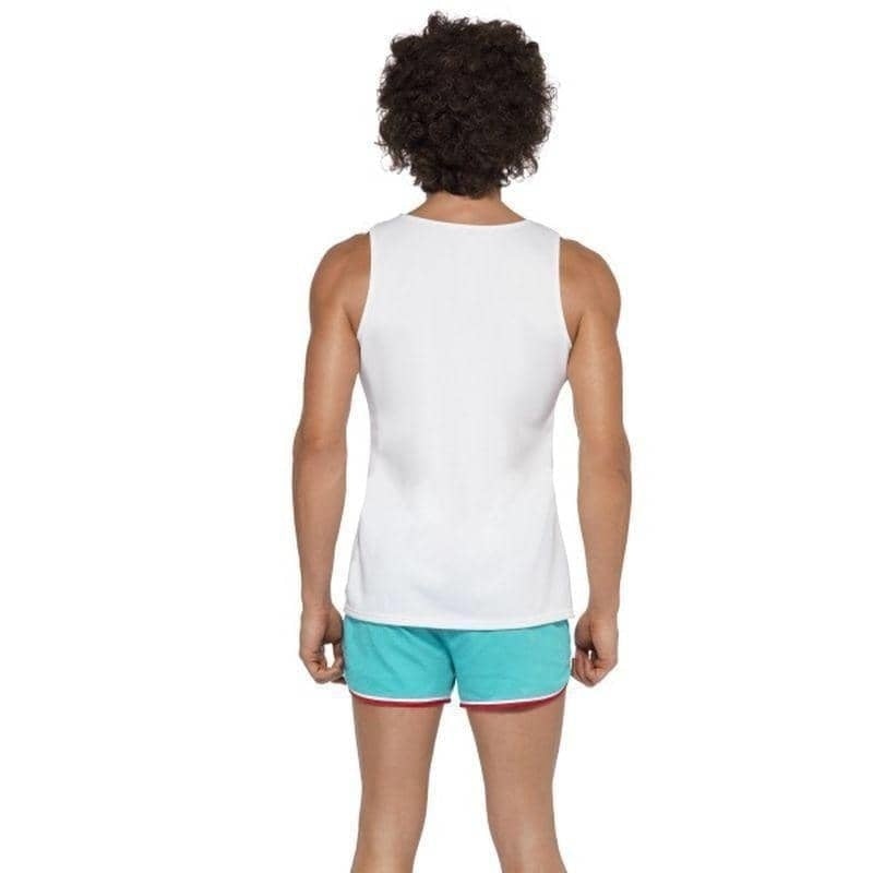 Costumes Australia 118118 Runner Costume Adult White Blue Shorts Top_2