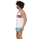 Costumes Australia 118118 Runner Costume Adult White Blue Shorts Top_3