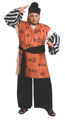 Convict Man Costume - Size Plus