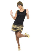 Costumes Australia 1920s Fringed Flapper Costume Adult Black_4