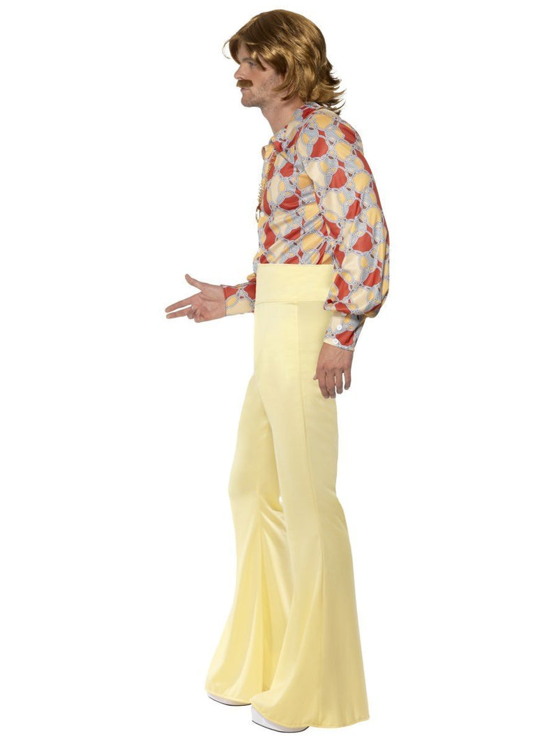 1960s Groovy Guy Costume Adult Tan Red 1960s Groovy Guy Costume Adult Tan Red