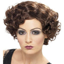 Costumes Australia 20s Flirty Flapper Wig Adult Brown Short Wavy_1