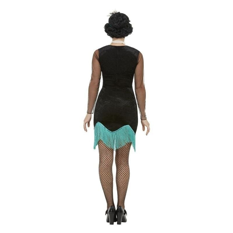 Costumes Australia 20s Peacock Flapper Costume Adult Green Black_2