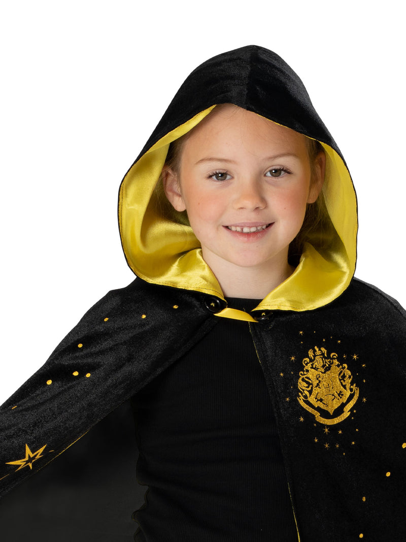 Hogwarts Black & Gold Hooded Robe