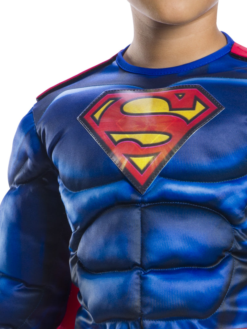 Superman Deluxe Costume With Lenticular Child