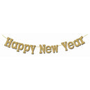 Happy New Year Sign - Gold Diamond