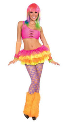 Fishnet Pantyhose - Neon Purple