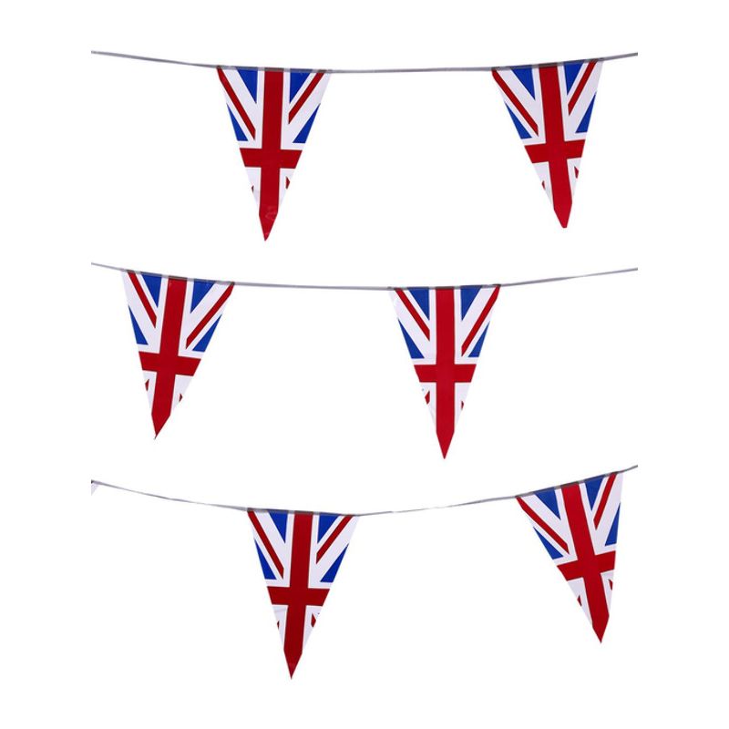 Union Jack Triangle Bunting Plastic Adult 1