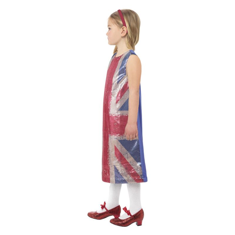 Union Jack All That Glitters Dress Child Blue_3 sm-42349S