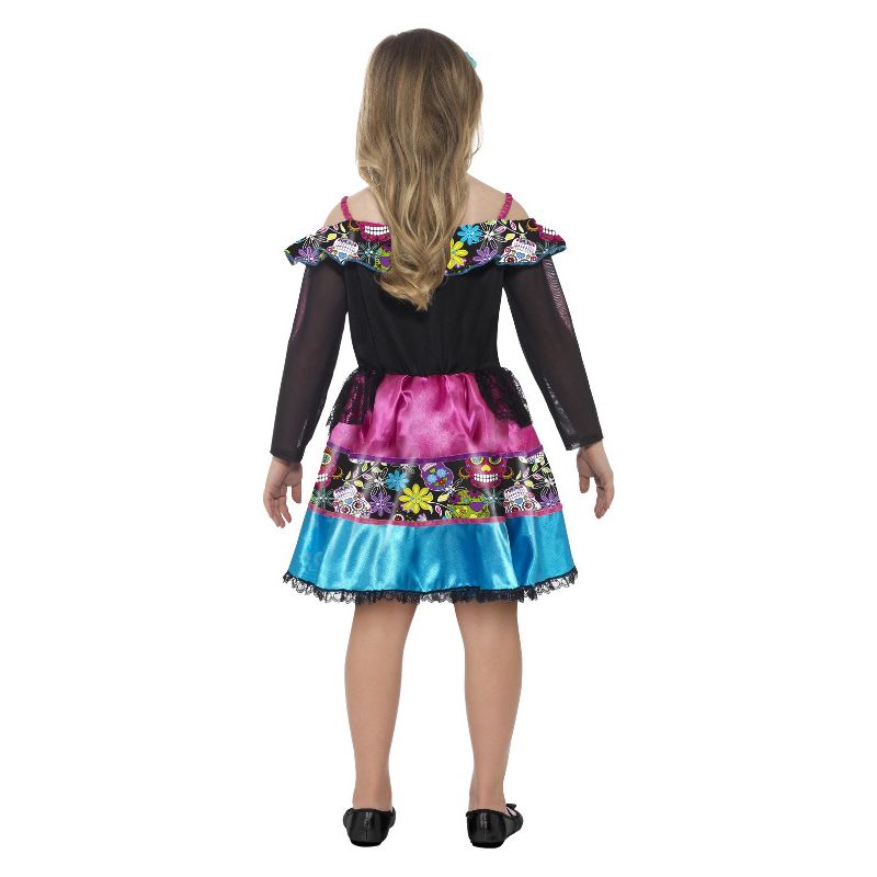 Day of the Dead Sweetheart Costume Multi-Coloured Child_2 sm-44930M