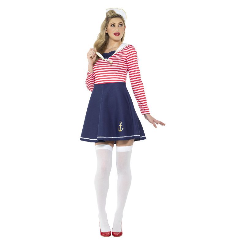 Sailor Lady Costume Blue & White Adult