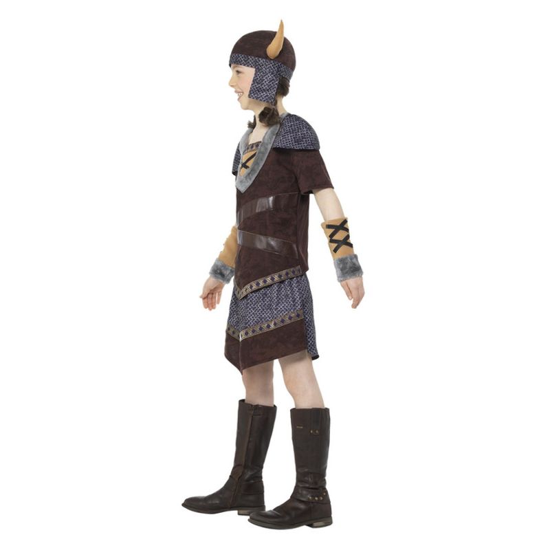 Viking Girl Costume Brown Child Warrior