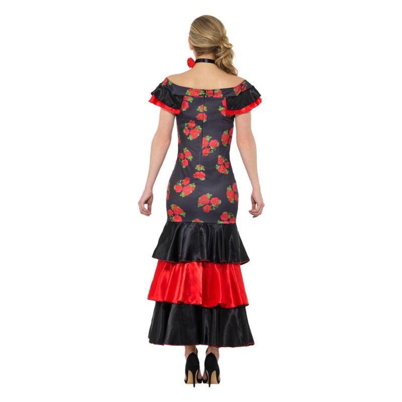 Flamenco Lady Costume Black & Red Adult