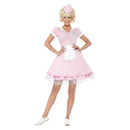 Costumes Australia 50s Diner Girl Costume Pink Dress Mini Hat_4