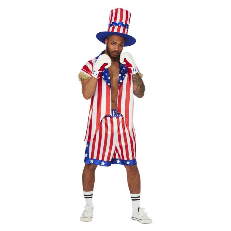 Rocky Apollo Creed Costume Adult Blue Red White_1 sm-51527L