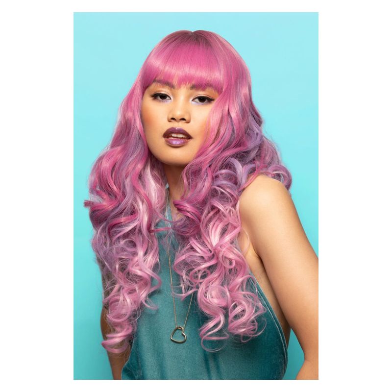 Manic Panic® Dusky Cauldron Smoke Siren Wig Adult Purple Grey Pink_1 sm-51647