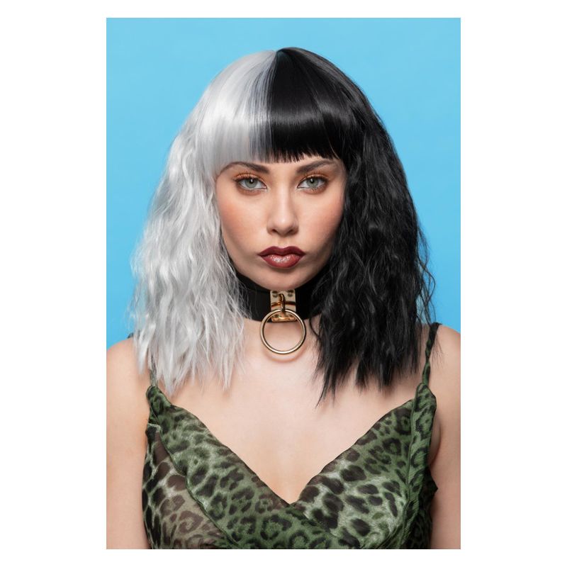 Manic Panic® Dark Side Of The Moon Trash Goddess Adult Black White_1 sm-51653