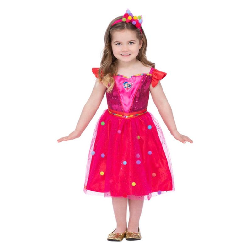 True and The Rainbow Kingdom Pom Costume Child Multi Pink_1 sm-51665M