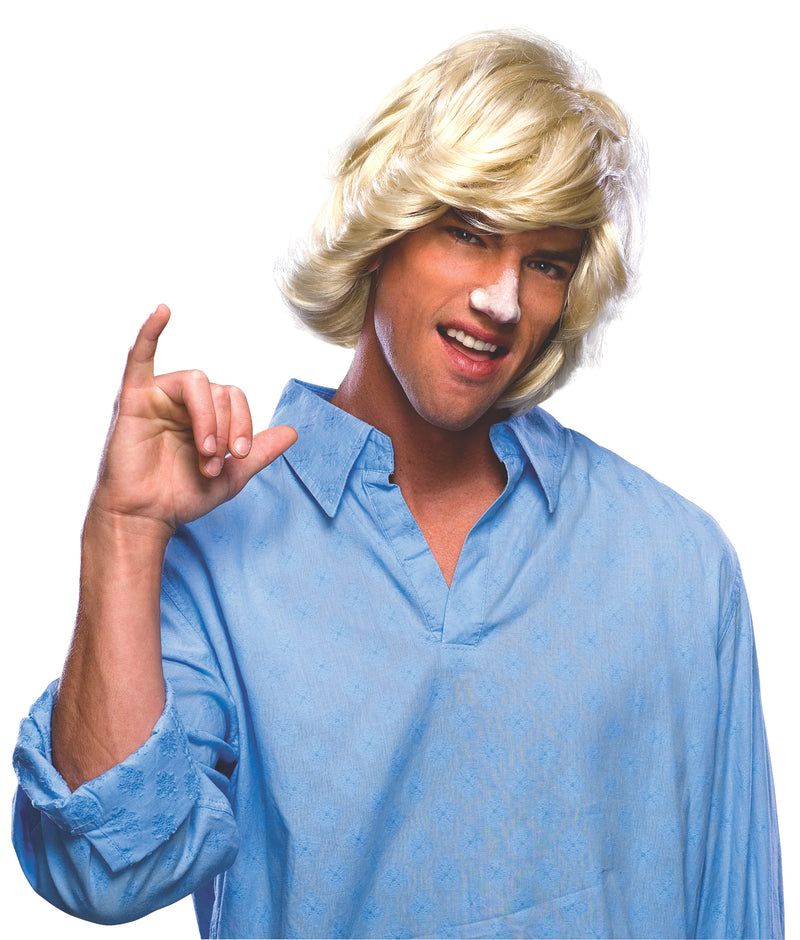 Perm Mullet Wig - Black  - Adult