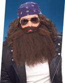 Beard And Moustache - Grey 14 Inch